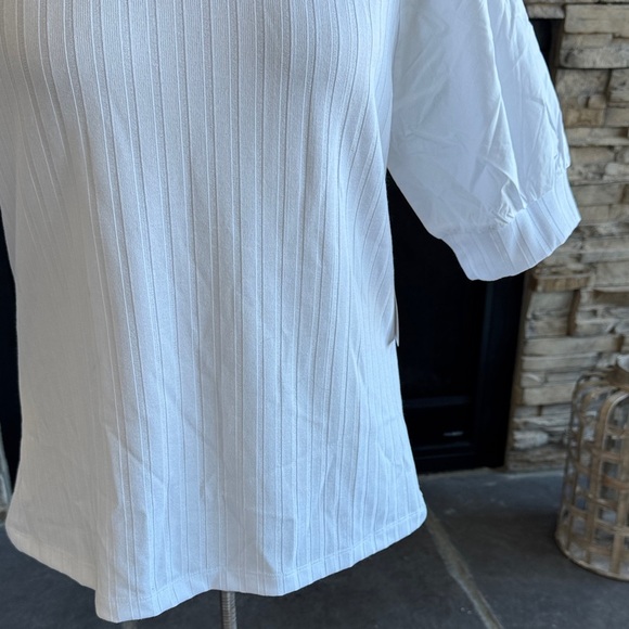 Design History White Ribbed Blouse - Picture 4 of 12